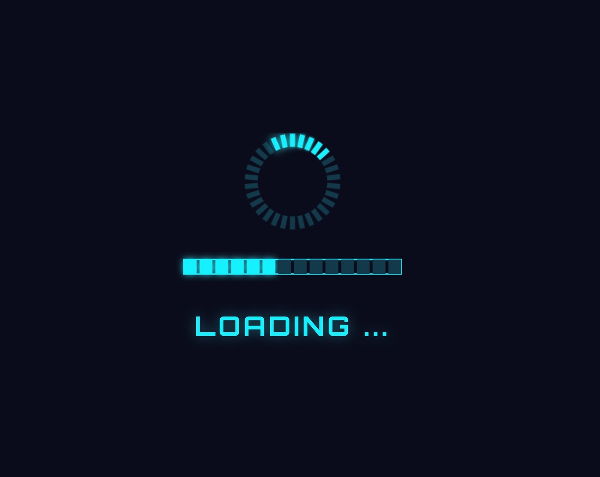 لودینگ جذاب انیمیشنی آبی - تصویر 1