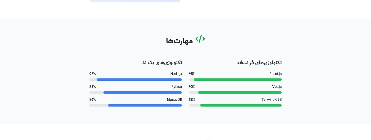 قالب رزومه مدرن - تصویر کوچک 2